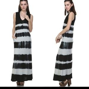 NWT. Jersey Tie Dye Maxi Dress.